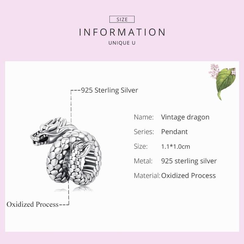VOROCO Store Charm 925 Sterling Silver Bracelet Necklace Pendant Bead Charms Jewelry Gift for Women Mother Daughter Grandma Family Friends - Image 5